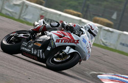 TT star Guy Martin at the Thruxton meeting